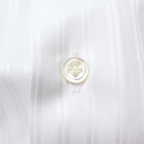 100双織ストライプセミワイドシャツ【Made in Japan】