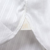 100双織ストライプセミワイドシャツ【Made in Japan】