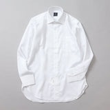 ヘリンボーンセミワイドシャツ【Made in Japan】