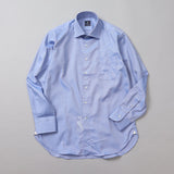 ブルーツイルセミワイドシャツ【Made in Japan】
