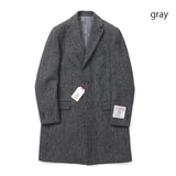 ハリスツィードヘリンボーンチェスターコート【Made in Japan】
