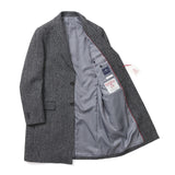 ハリスツィードヘリンボーンチェスターコート【Made in Japan】