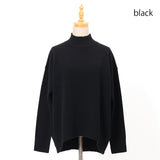 7Gウールスリットハイネックニット