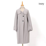 ラムウールメルトンスタンドコート