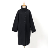 ラムウールメルトンスタンドコート