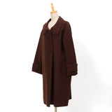 ラムウールメルトンスタンドコート