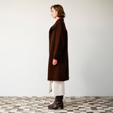 ラムウールメルトンスタンドコート
