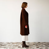 ラムウールメルトンスタンドコート