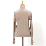 カットベロアタートルネック