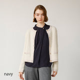 キカプリントアシメタックブラウス