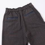 グレンチェック起毛ワイドパンツ