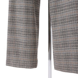 グレンチェック起毛ワイドパンツ