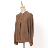 キカプリントアシメタックブラウス