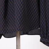 キカプリントアシメタックブラウス