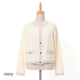 ドラロンリング鹿の子金ボタンカーディガン