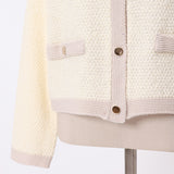 ドラロンリング鹿の子金ボタンカーディガン