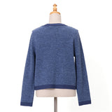 ドラロンリング鹿の子金ボタンカーディガン