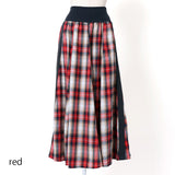 ネルチェックサイドラインスカート