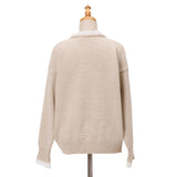 オリジナルタムレース付Vニット