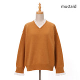 オリジナルタムレース付Vニット