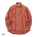 マルチストライプリラックスシャツ【Made in Japan】