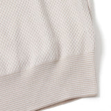 GRAN SASSO 半袖ジャガードクルーネックニット【Made in Italy】