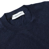 GRAN SASSO 半袖ジャガードクルーネックニット【Made in Italy】