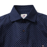 総柄プリントワイドカラーシャツ【Made in Japan】