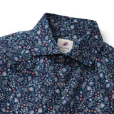 総柄プリントワイドカラーシャツ【Made in Japan】