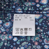 総柄プリントワイドカラーシャツ【Made in Japan】