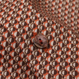 総柄プリントワイドカラーシャツ【Made in Japan】