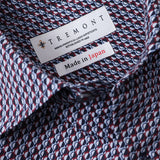 総柄プリントワイドカラーシャツ【Made in Japan】