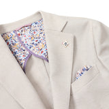 カラミ織り無地ストレッチジャケット