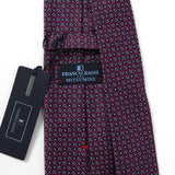 【FRANCO BASSI】マイクロフラワー小紋ネクタイ【Made in Italy】
