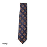 【FRANCO BASSI】フラワーダイヤ小紋ネクタイ【Made in Italy】