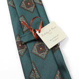 【Holliday&Brown】カラーブロック小紋ネクタイ【Made in Italy】