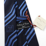 【Holliday&Brown】100TH幾何学ストライプネクタイ【Made in Italy】