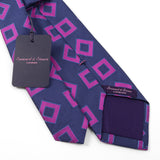 【Seaward & Stearn】スクエア小紋ネクタイ【Made in GBR】