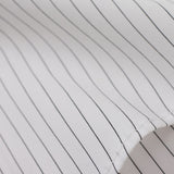 100双ストライプセミワイドクレリックシャツ【Made in Japan】