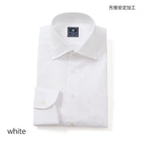 幾何学織りストライプセミワイドシャツ【Made in Japan】