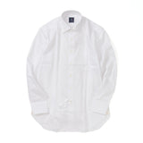 幾何学織りストライプセミワイドシャツ【Made in Japan】