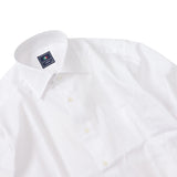 幾何学織りストライプセミワイドシャツ【Made in Japan】