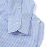 カラーストライプセミワイドシャツ【Made in Japan】
