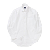 織りストライプセミワイドシャツ【Made in Japan】