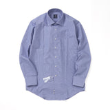 マイクロチェックセミワイドシャツ【Made in Japan】