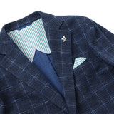 オーバープリント ジャージチェックジャケット