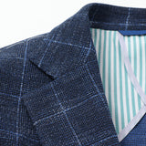 オーバープリント ジャージチェックジャケット