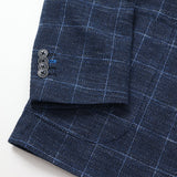 オーバープリント ジャージチェックジャケット