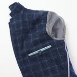 オーバープリント ジャージチェックジャケット