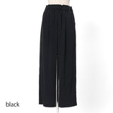 ドット柄ゴムギャザーパンツ